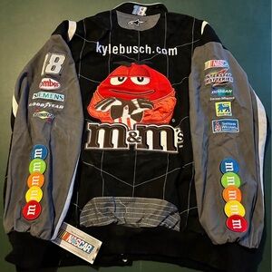 NWT Vintage Y2K Kyle Busch NASCAR #18 M&M's Racing Jacket 3XL